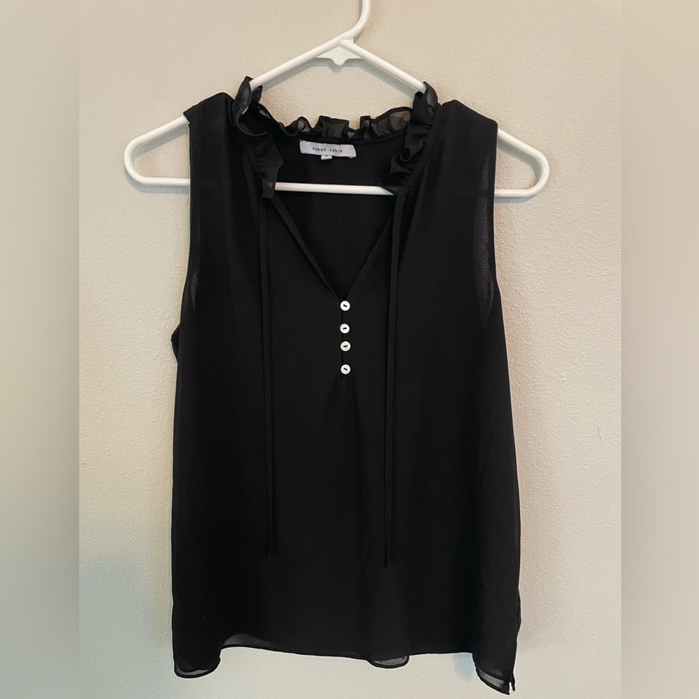 Black Sheer Top